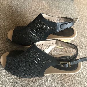 Black Sonoma Sandals - Heel 3 1/2” -